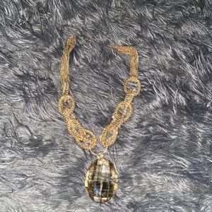 Long three link necklace